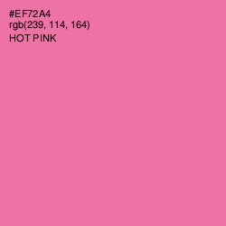 #EF72A4 - Hot Pink Color Image
